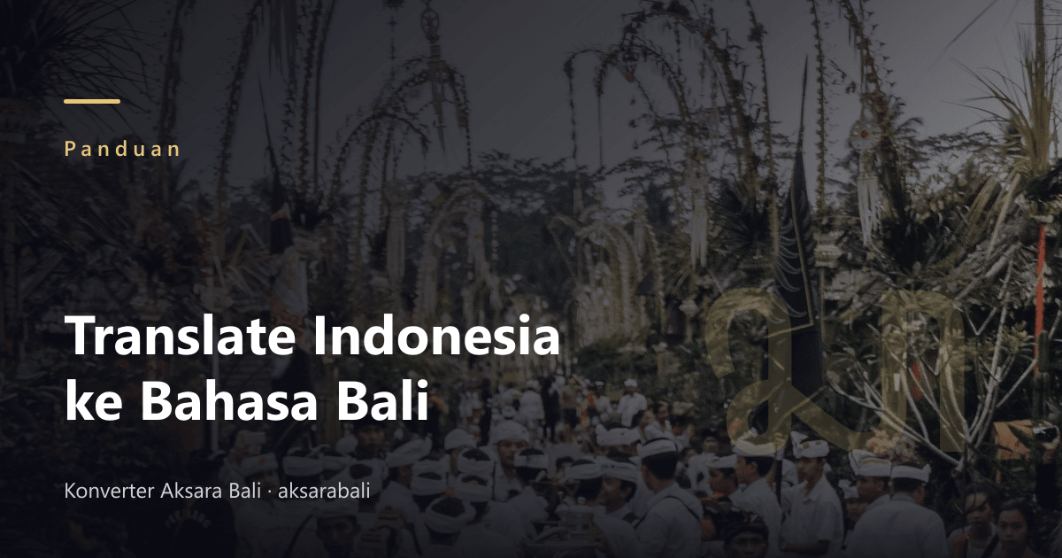 Translating Indonesian to Balinese: What Automatic Tools Can and Cannot Do